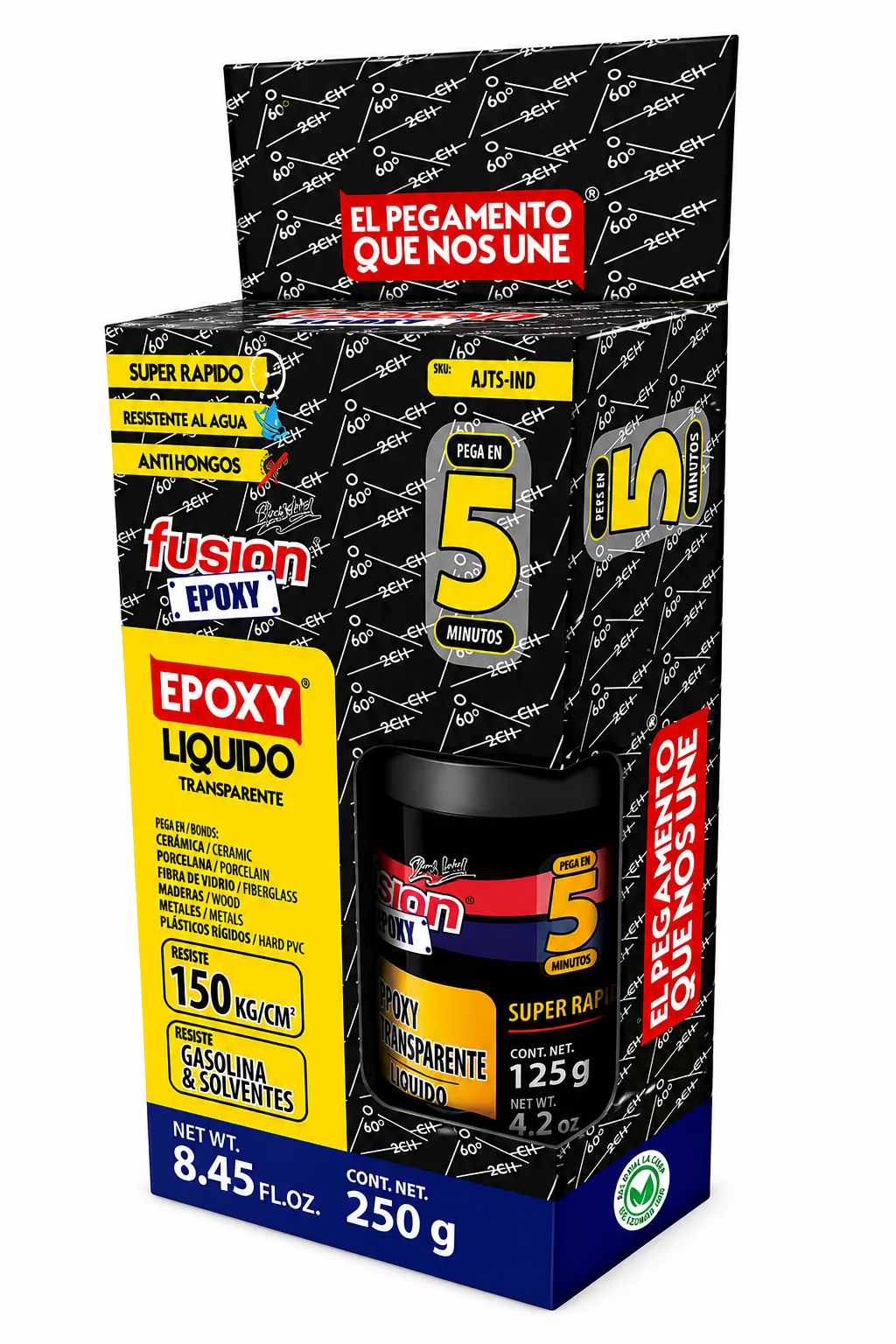 Epoxy Liquid Transparente 5min Industrial 250grs