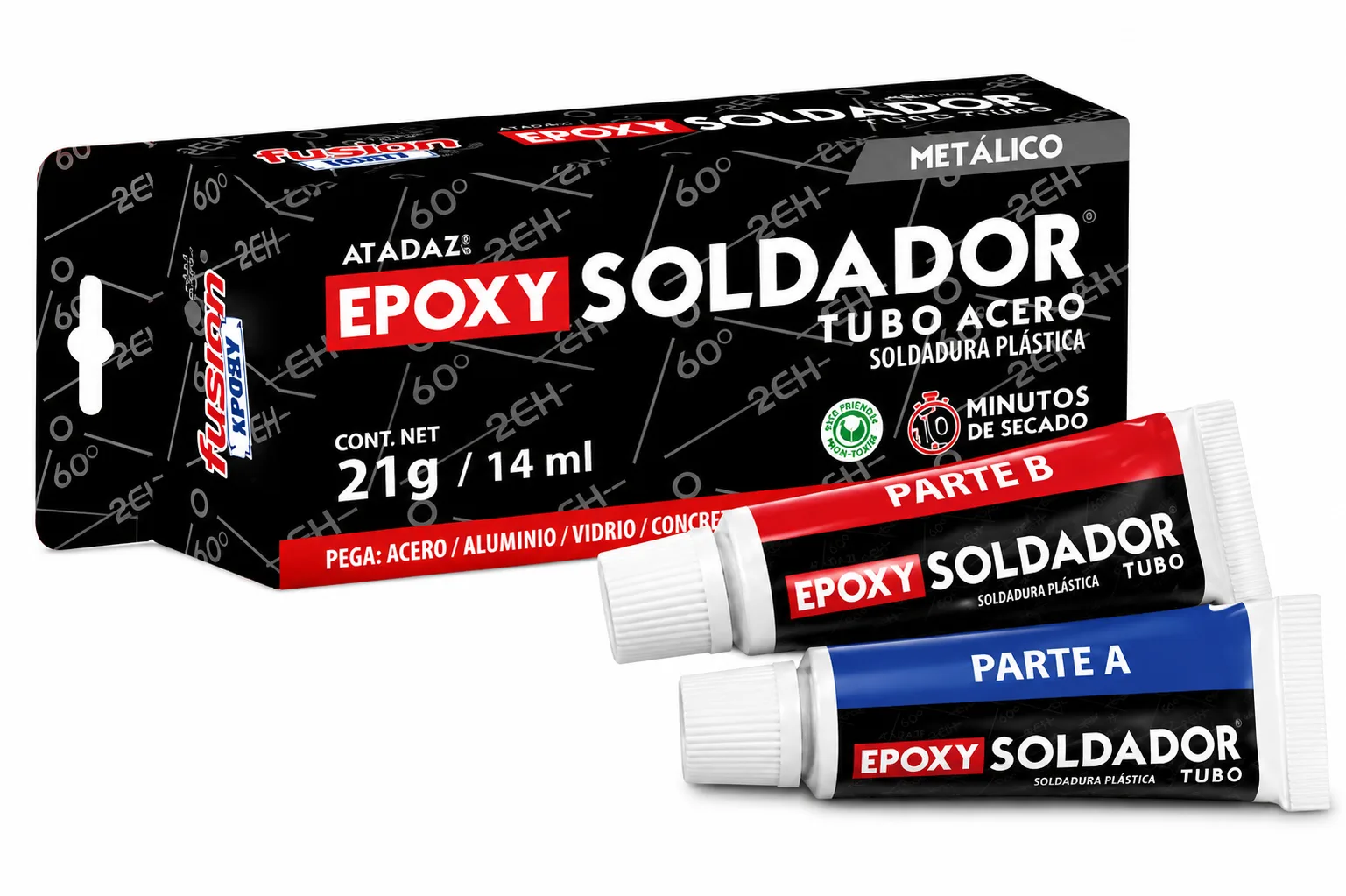 Epoxy Soldador Acero Pomo 10 Min – 21grs