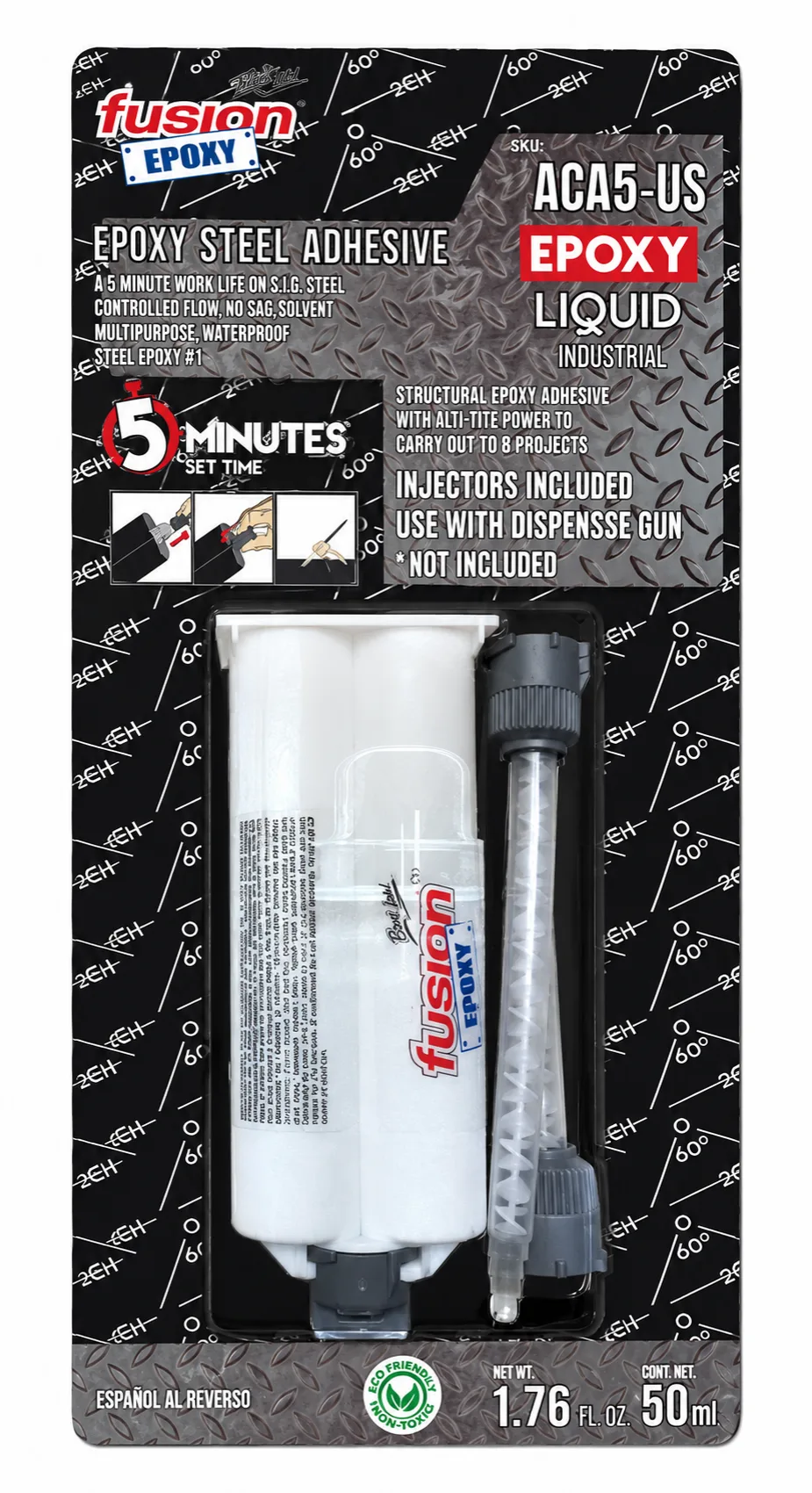 Epoxy Steel Acero Liquido Cartucho Super Fast 5min 1:1