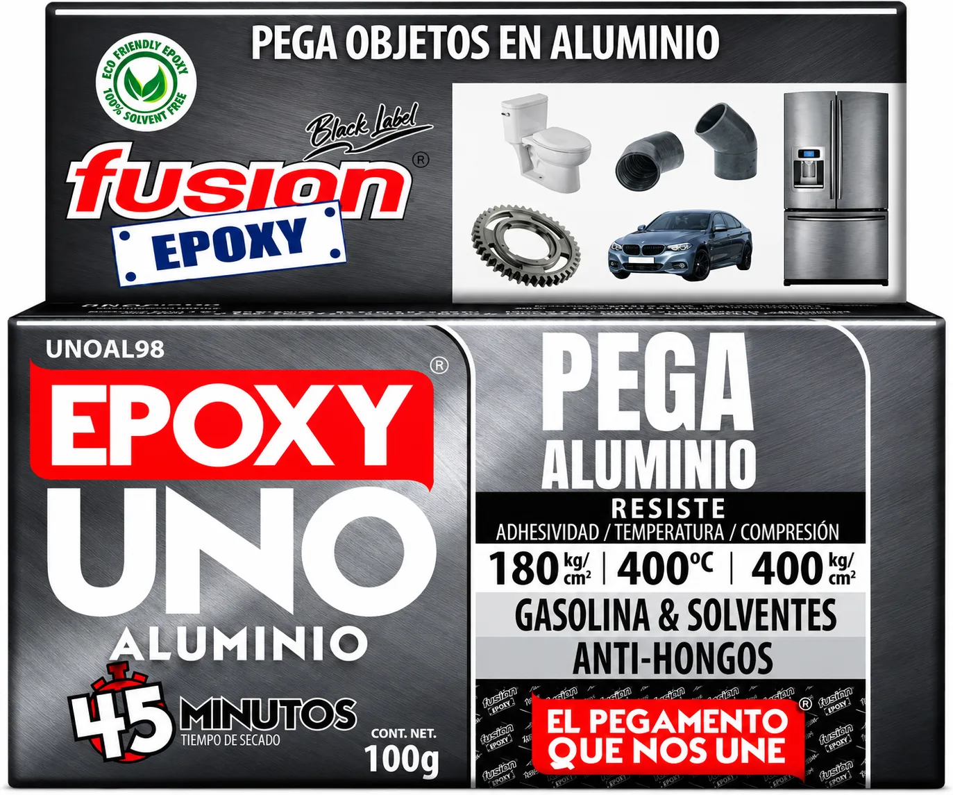 Epoxy Uno Aluminio – 100grs