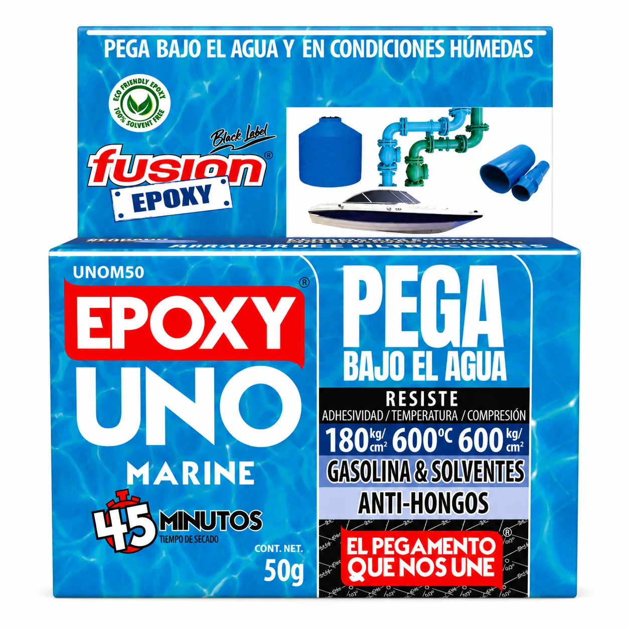 Epoxy Uno Marino 50grs - Adhesivo epóxico marino Fusion Epoxy Grupo Gevemac