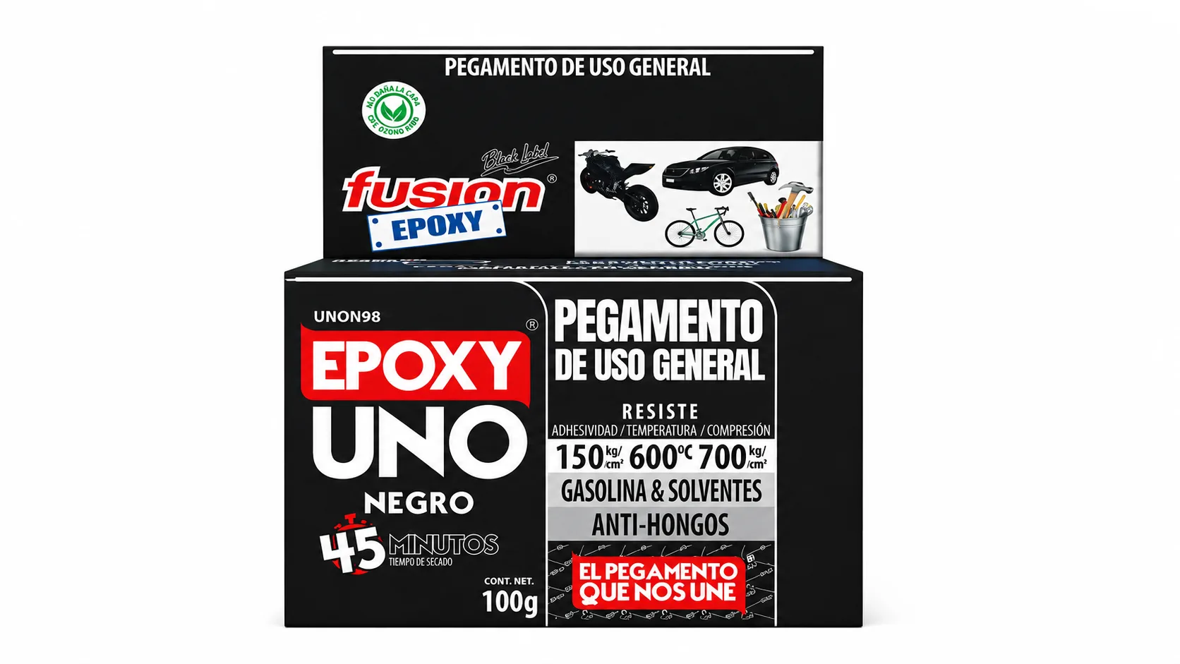 Epoxy Uno Uso General Negro – 100grs