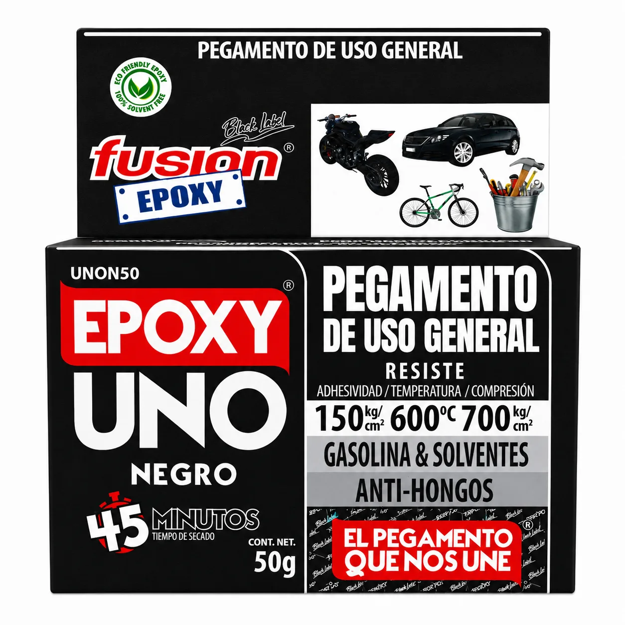 Epoxy Uno Uso General Clear 50grs - Adhesivo epóxico transparente Fusion Epoxy Gevemac