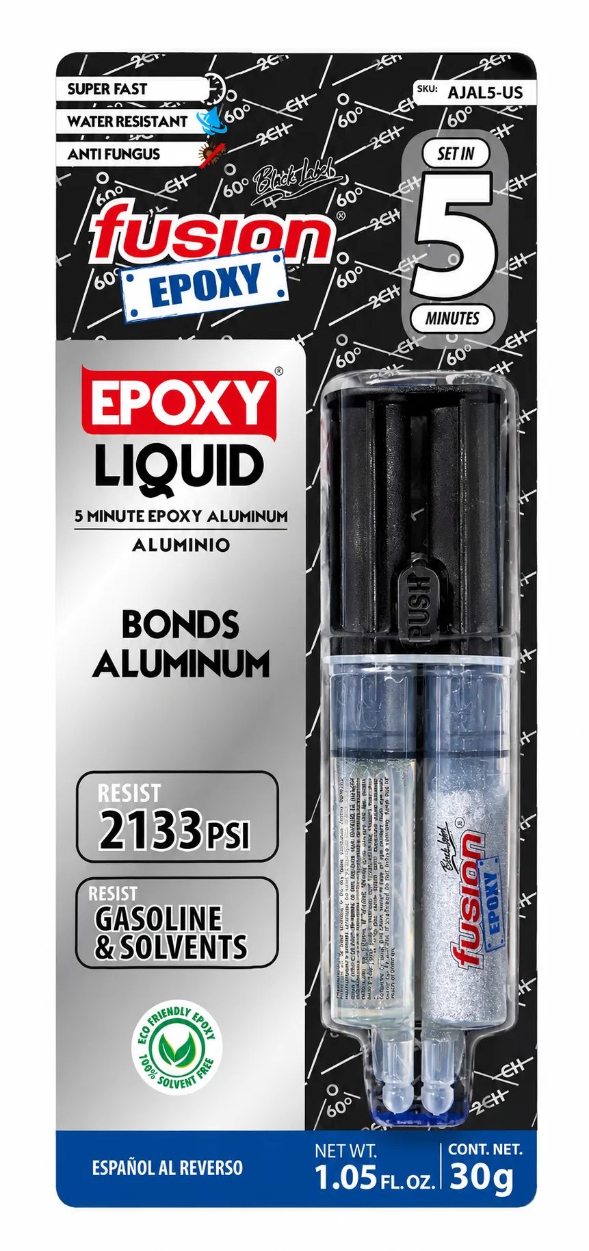 Jeringa Epoxy Liquid Aluminio 5 Min – 30grs