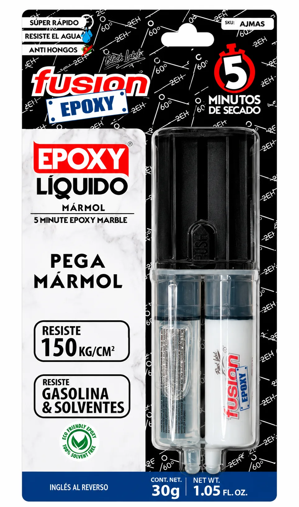 Jeringa Epoxy Liquid Mármol 5 Min – 30grs
